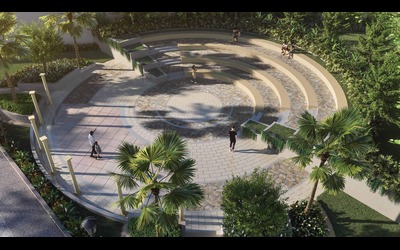 Landscaped Gardens at Godrej Regal Pavilion